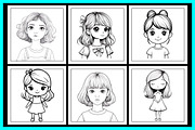 High Fashion Girl Coloring Pages, a Person Illustration by protabsorkar11 (Thumbnail 5 of 6)