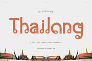 Thailong – Thai Traditional Font, a Sans Serif Font by Vadovastd (Thumbnail 1 of 7)