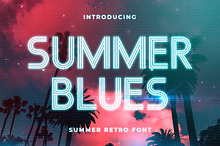 Summer Blues - Summer Retro Font