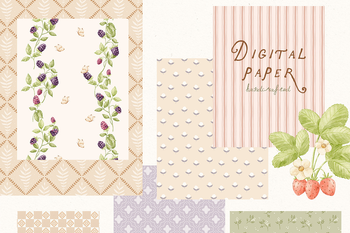 Charming meadow - woodland clipart, a Decorative Illustration by polikarpovaart (Photo 17 of 30)