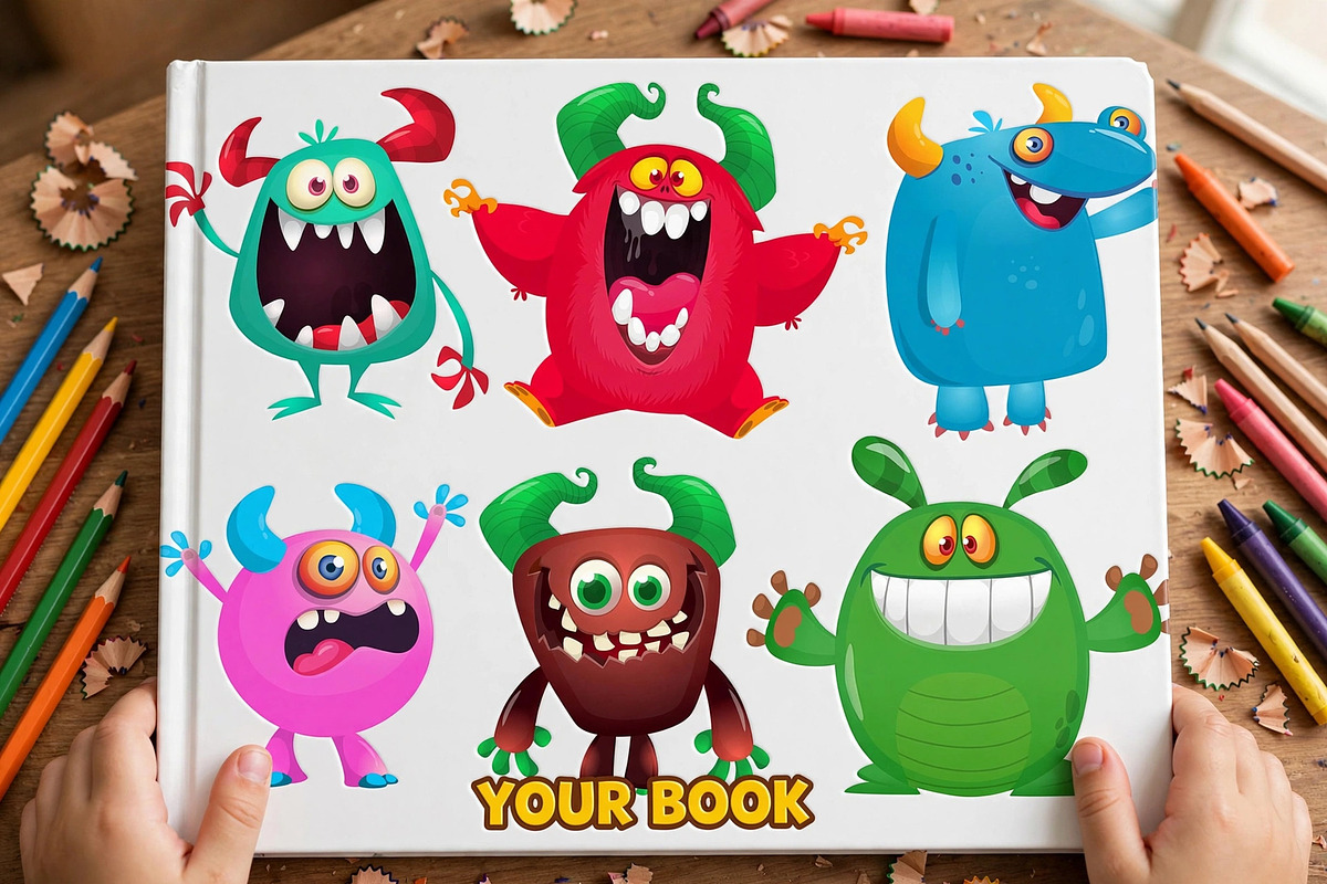 Cosmic Cuddlers - 6 Cute Monsters, a Seasonal Illustration by D R A W K M A N (Photo 3 of 5)