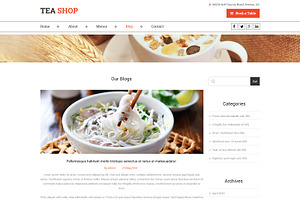 Tea Store PSD Website Template