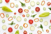 Pattern of vegetables containing pattern, zucchini, and vegetables, a Food & Drink Photo by Photo patterns (Thumbnail 2 of 2)