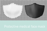 Vector protective medical face mask, a Mask Mockup by Kseniia_designer's shop (Thumbnail 2 of 2)