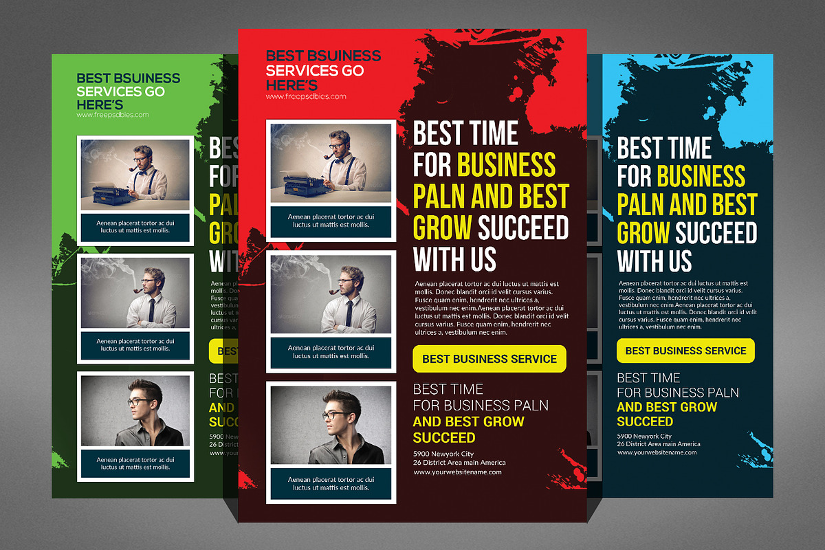Multipurpose Business Flyers Bundle, a Flyer Template by Graphic Templates (Photo 6 of 6)