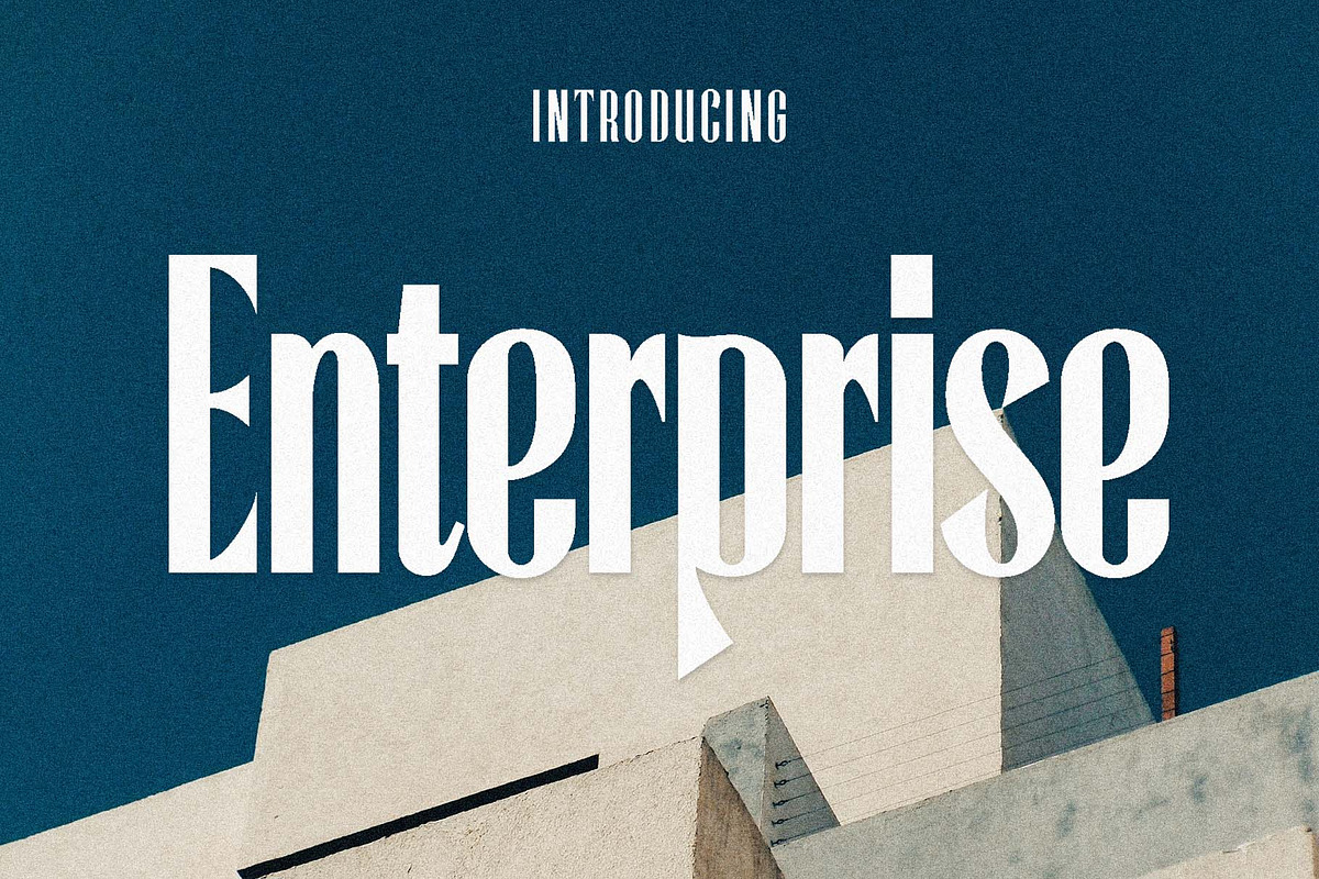 Enterprise Typeface | Early Bird 50%, a Sans Serif Font by 50Fox (Photo 1 of 9)