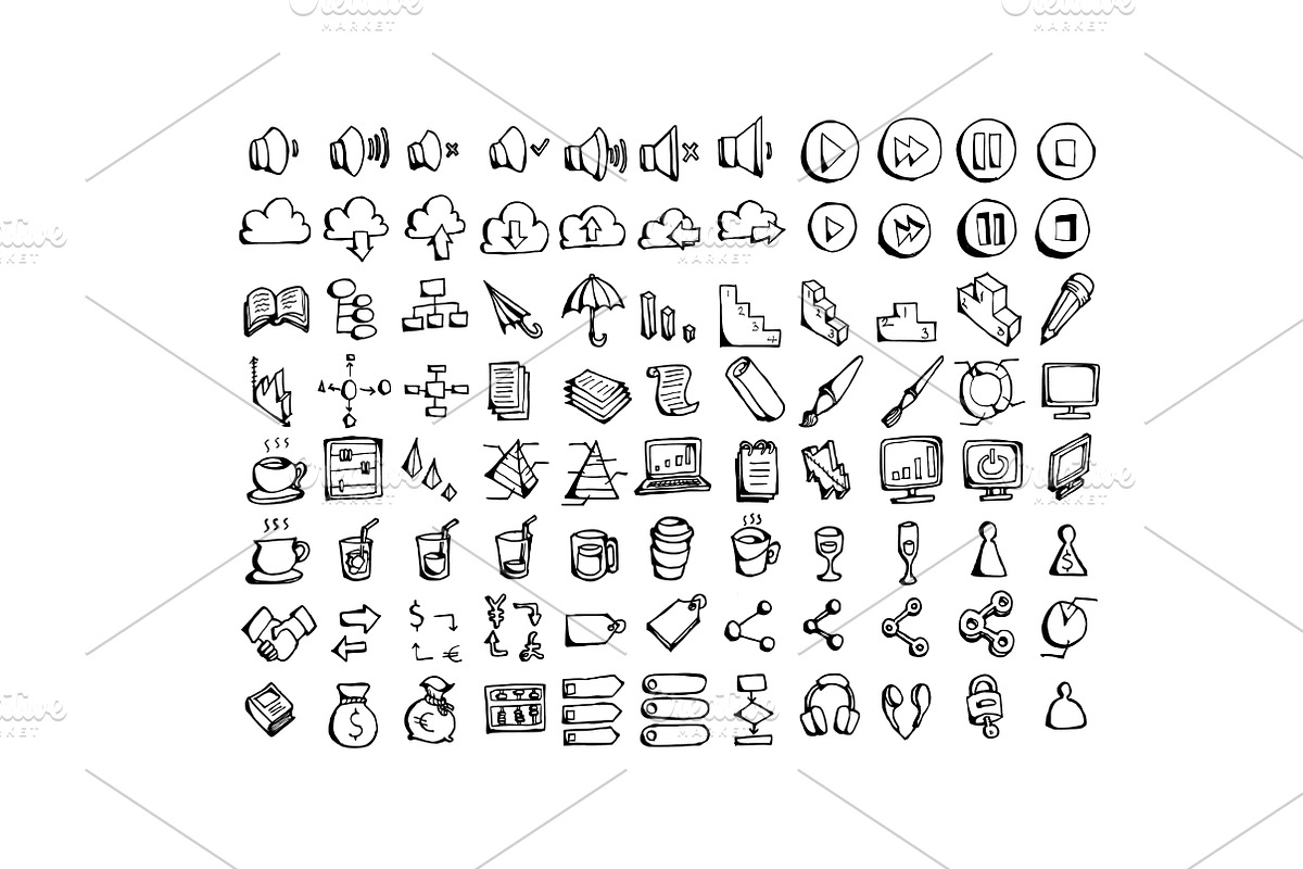 3140 Hand Drawn doodle Icons, an Outline Icon by TKDoodle (Photo 14 of 42)