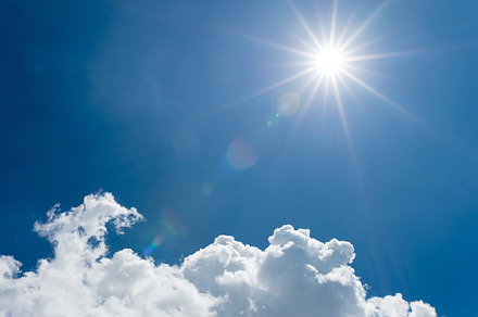 Blue sky background