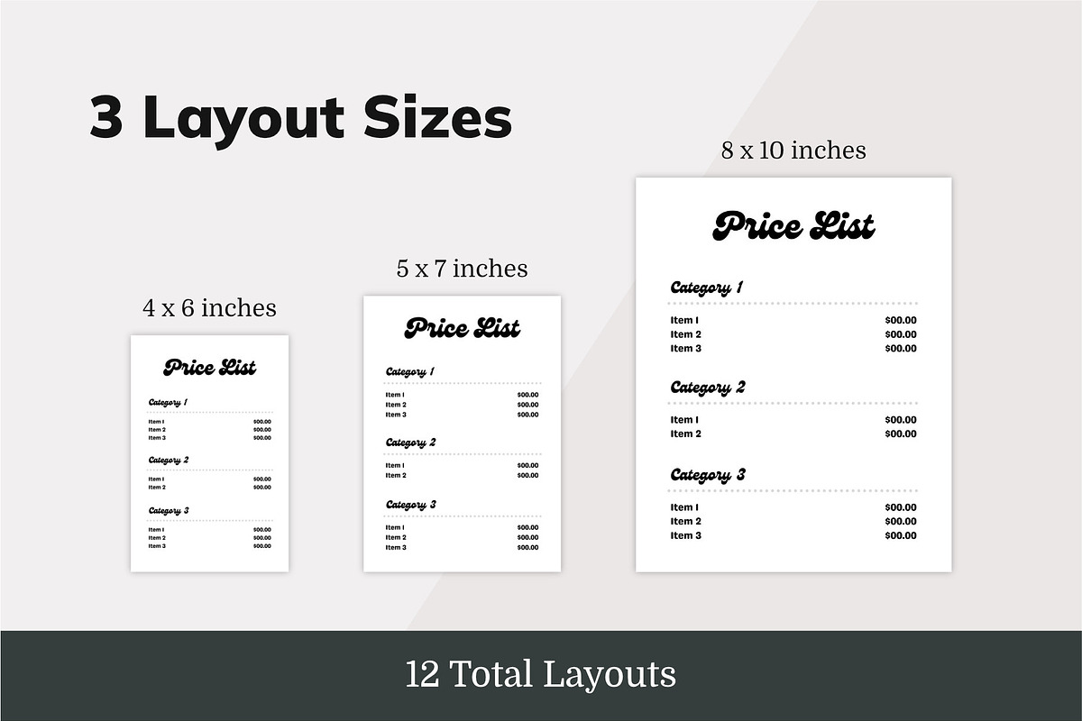 Canva Price List Signage Templates, a Marketing Template by Dandymark (Photo 5 of 7)