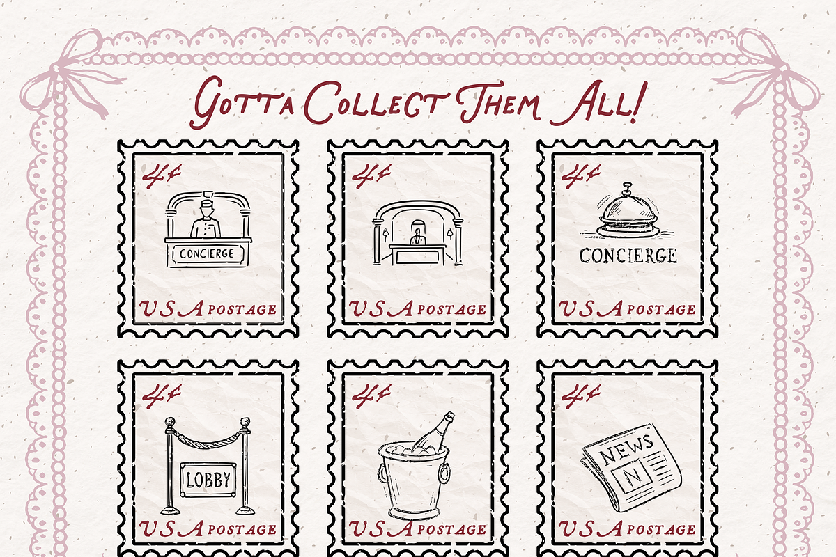 Grand Hotel Clipart, Travel Doodle, an Object Illustration by The October Creative (Photo 6 of 6)