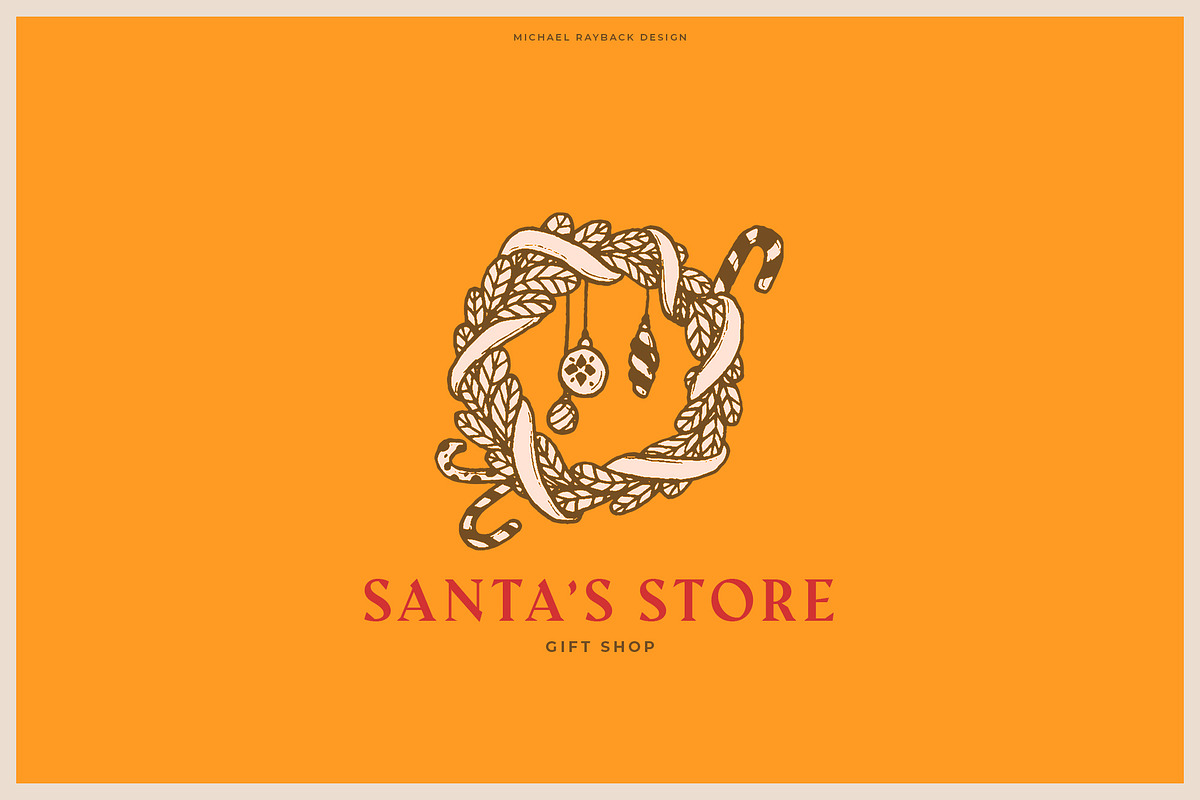 150 Hand Drawn Elements -Christmas-, a Decorative Illustration by Michael Rayback Design (Photo 4 of 4)