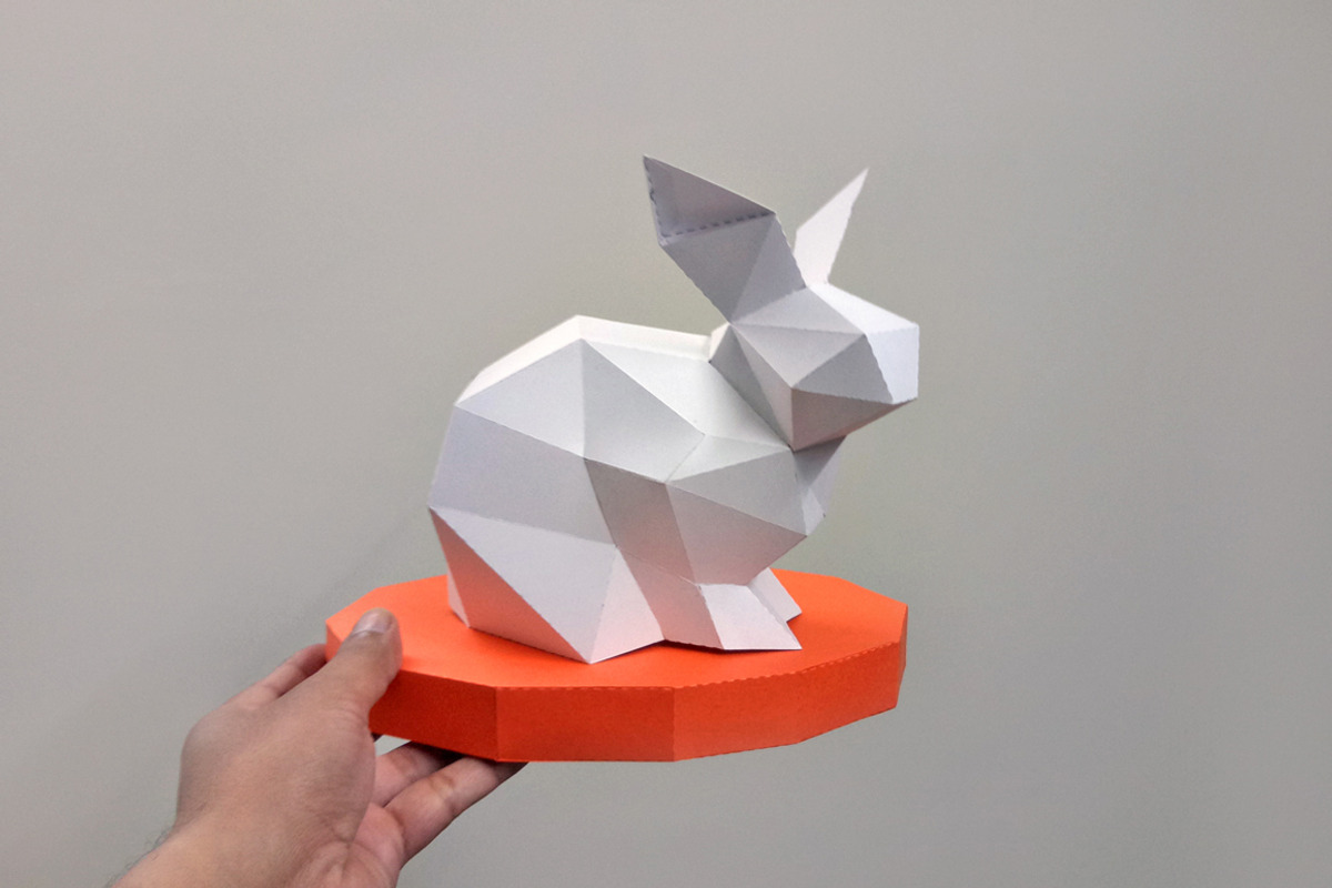 DIY Easter Rabbit - 3d papercraft, a Templates & Theme by PAPER amaze