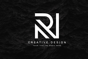 Letter NR RN Logo Design