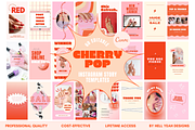 Cherry Instagram Story Templates, a Social Media Template by Hell Yeah Designs (Thumbnail 1 of 8)