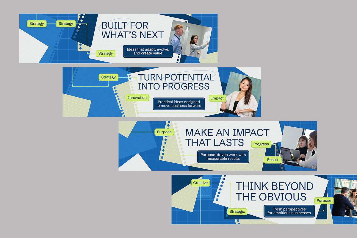 Paper Theme Linkedin Banner, a Social Media Template by Neermana (Photo 2 of 4)