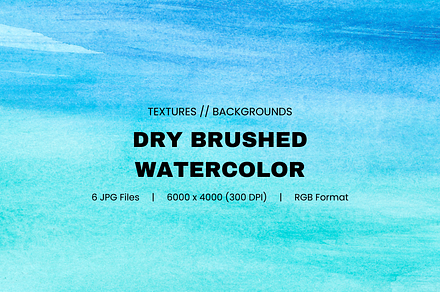 Dry Brushed Watercolor Texture Pack