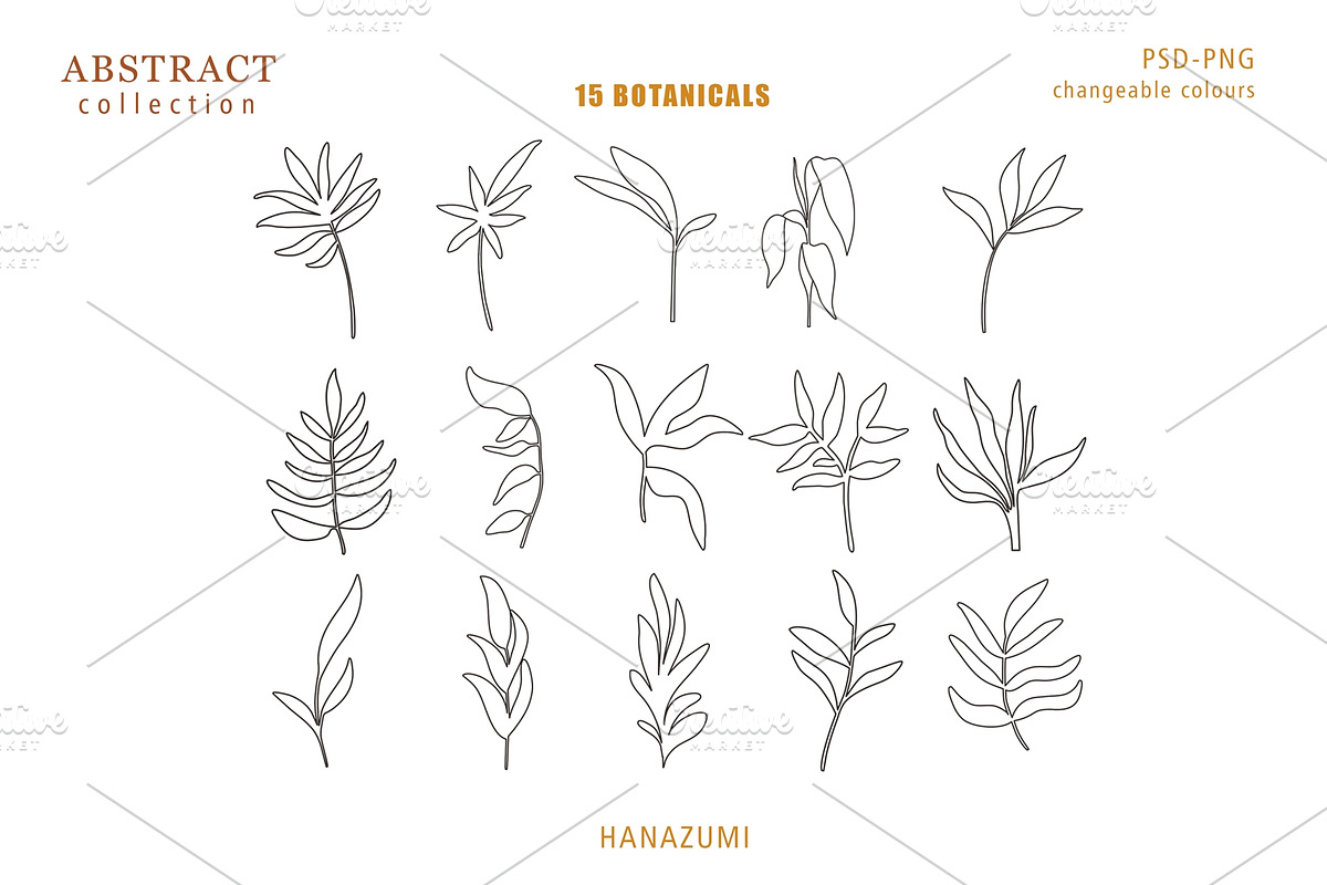 Modern Abstract & Botanical, an Illustration by Hanazumi (Photo 7 of 21)