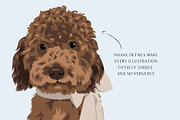 Labradoodle Goldendoodle Vector Art, an Illustration by Putnam Road Art (Thumbnail 4 of 4)