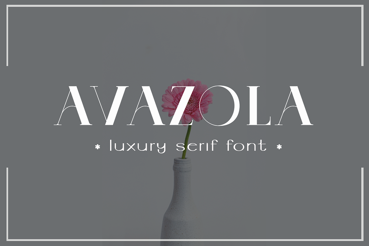 Avazola - Luxury Serif Font, a Serif Font by ivan_artnivora (Photo 1 of 6)