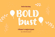 Bold burst bubble font, a Sans Serif Font by Mehul Munjani (Thumbnail 1 of 9)