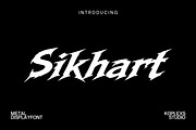 Sikhart | Heavy Metal Font, a Blackletter Font by Koplexs Studio (Thumbnail 1 of 10)