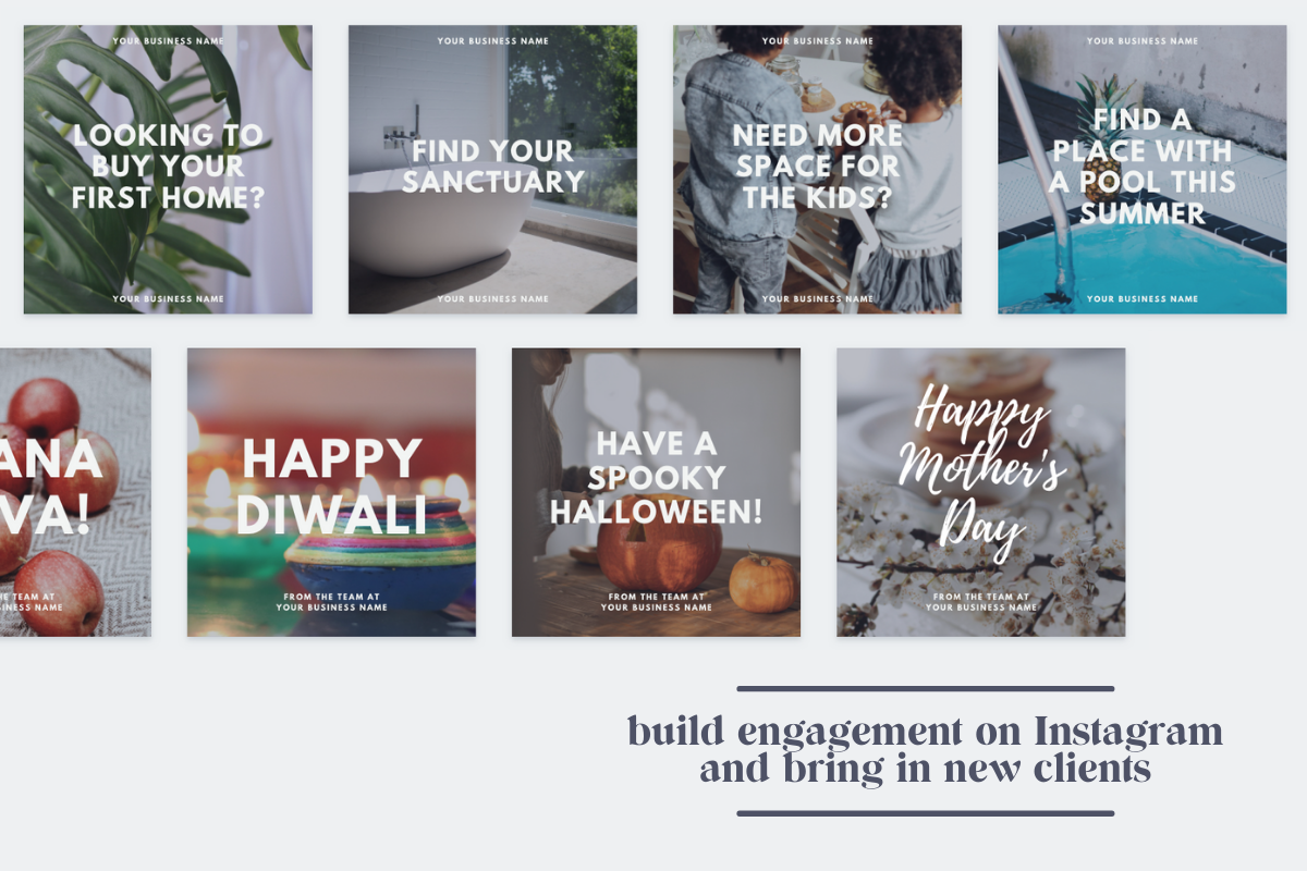 Modern Real Estate Canva Insta Pack, a Social Media Template by Take Care Creative (Photo 5 of 8)