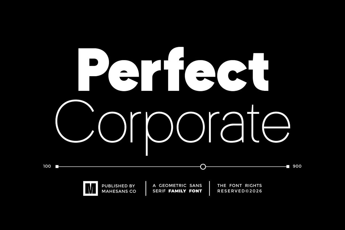 Perfect Corporate Sans Serif Family, a Sans Serif Font by Mahesans Co (Photo 1 of 10)