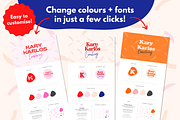Retro Canva logo & brand kit bundle, a Branding & Logo Template by Kurly Creative (Thumbnail 3 of 13)