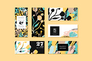 30 templates with abstract flowers., a Decorative Illustration by Nadia Grapes (Thumbnail 6 of 6)