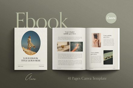 AWE | Ebook Canva Template, a Magazine Template by Sierra Creative Studio