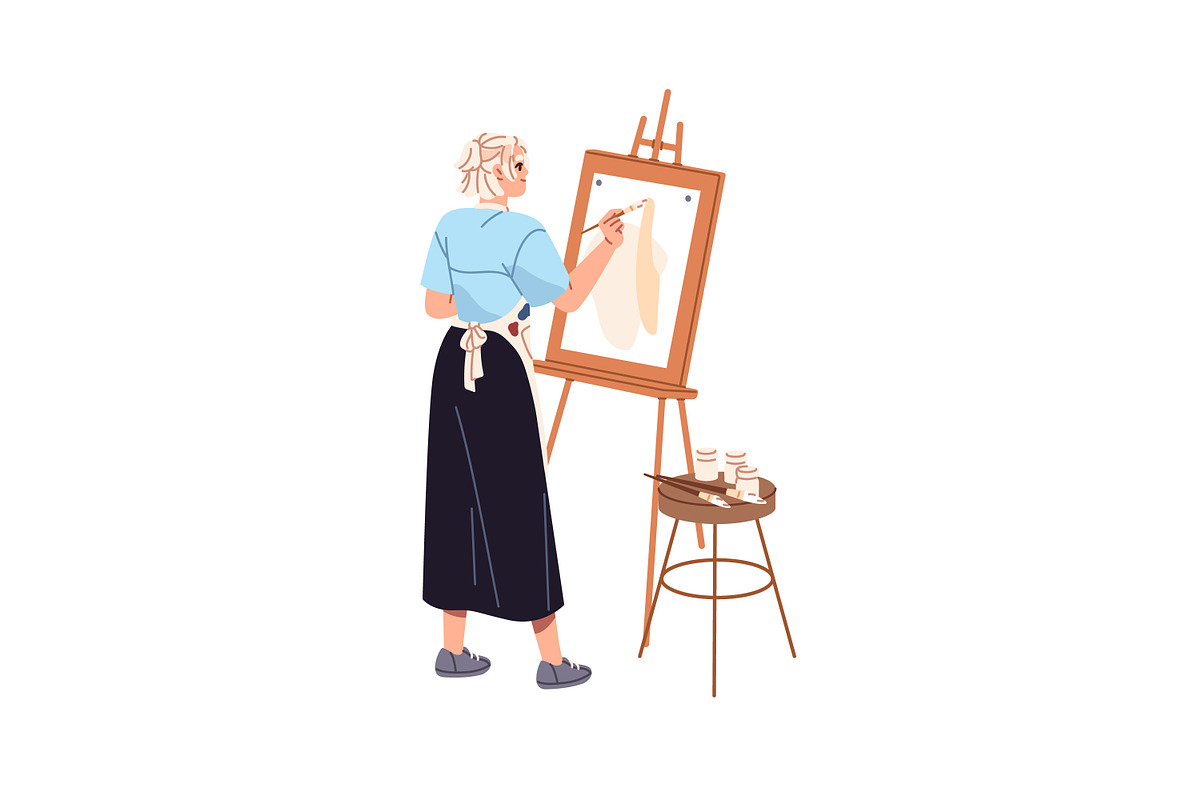 Artists drawing at art classes, an Education Illustration by PaperTrident (Photo 5 of 8)