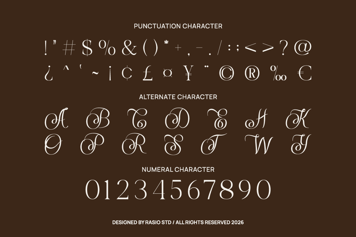 Selora Elegant Swash Serif Font, a Serif Font by Rasio Studio (Photo 6 of 9)