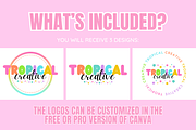 Colorful Logo Template - 3 Versions, a Branding & Logo Template by SunshineStudioBoutique (Thumbnail 2 of 10)