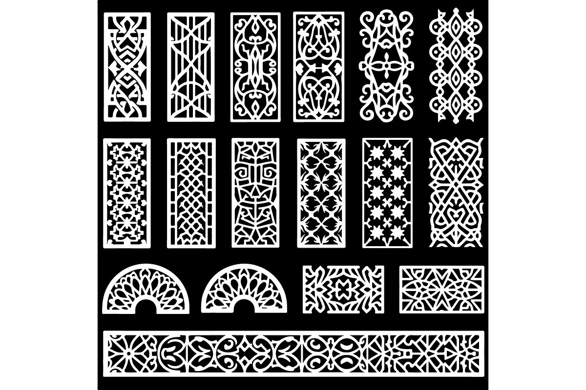 Ornamental Panel SVG Bundle, an Object Graphic by Creativeshirt (Photo 6 of 13)