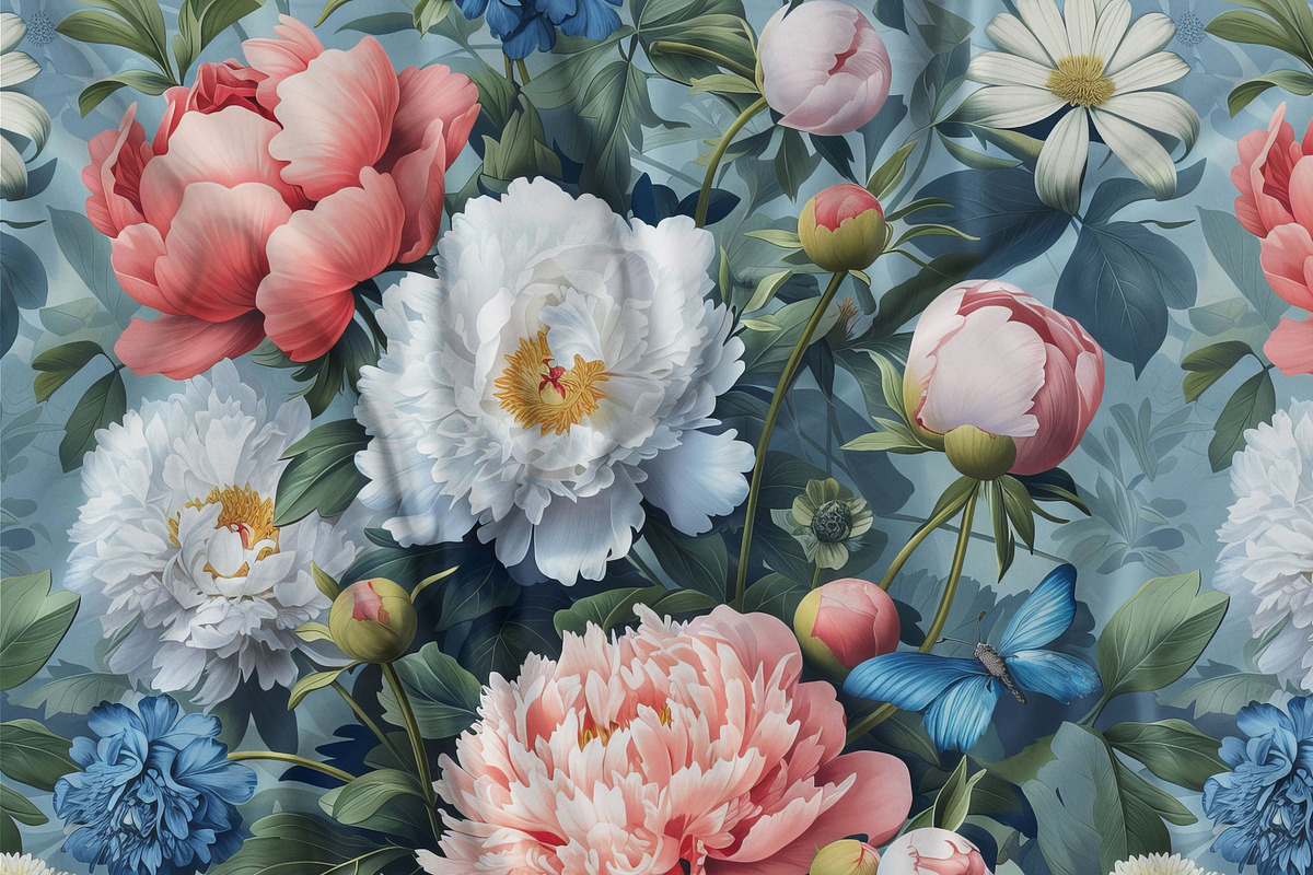 Gorgeous Peonies Floral Pattern 2, a Pattern Graphic by Olya Creative (Photo 3 of 7)