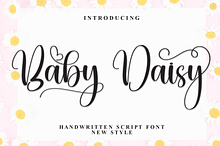 Baby Daisy | Script Font