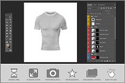 Short Sleeve Compression T-shirt PSD, an Apparel Mockup by Bruno's Shop (Thumbnail 3 of 4)