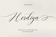 Herdiya, a Script Font by Sulthan Studio (Thumbnail 1 of 9)