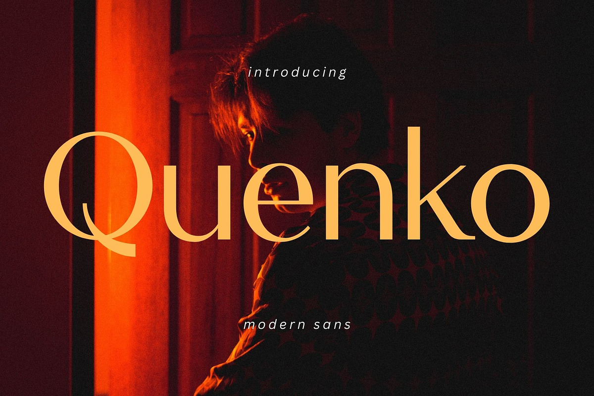 Quenko - Modern Sans Typeface, a Sans Serif Font by Font Kingdom (Photo 1 of 6)