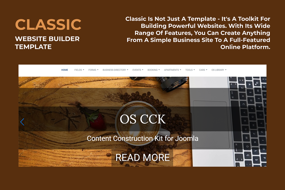 Classic - Website Builder Template, a Templates & Theme by Ordasoft (Photo 1 of 6)
