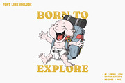 Baby Mascot with Hiking Backpack, a Branding & Logo Template by Judsart (Thumbnail 1 of 3)