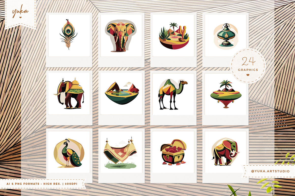 African Tribe & Arabic Nights, an Illustration by Yuka Baby (Photo 6 of 7)
