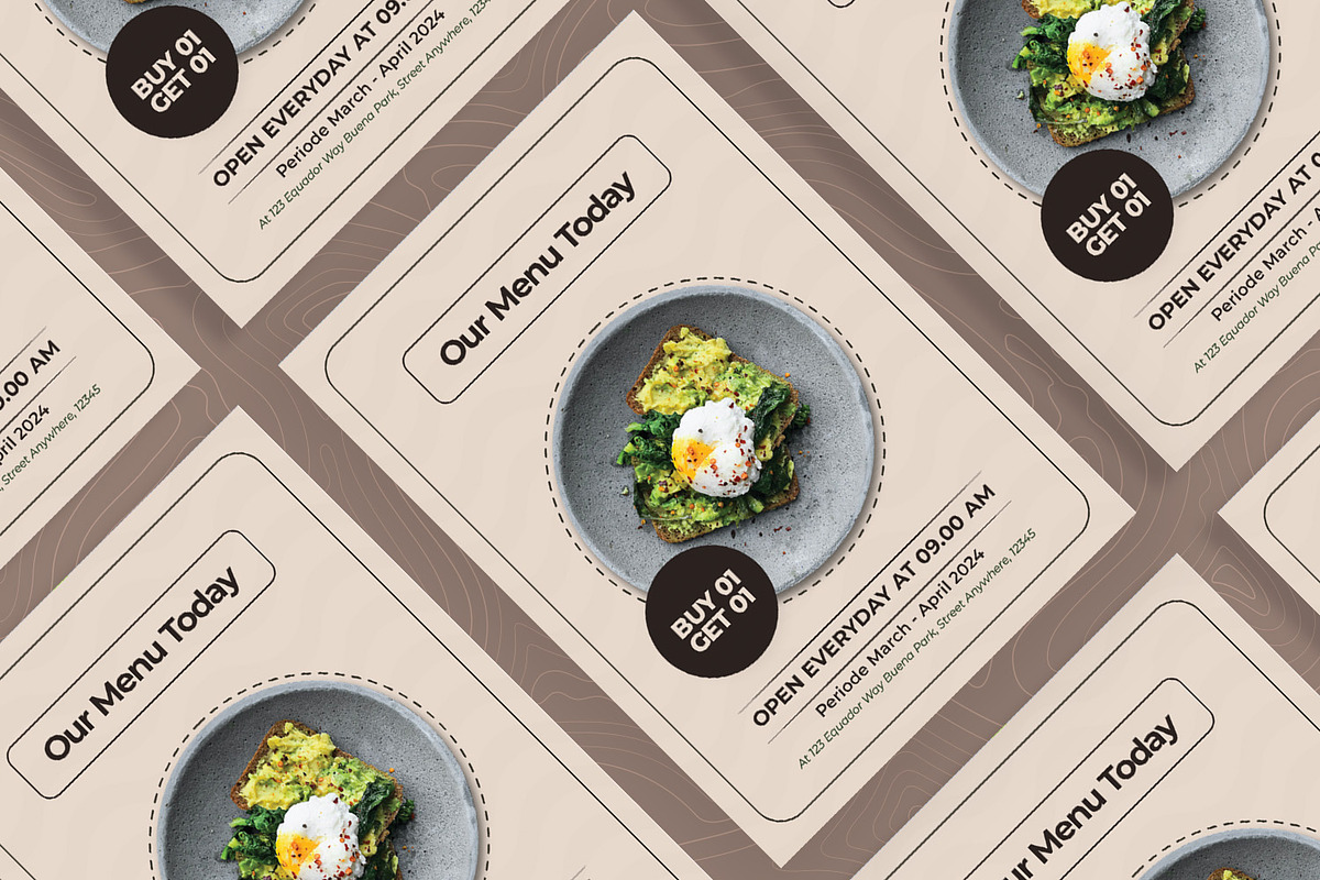 Our Menu Today, a Print Template by Esensifiksi.studio (Photo 2 of 2)