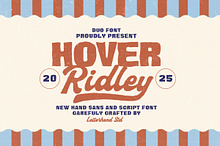 Hover Ridley Retro Font Duo