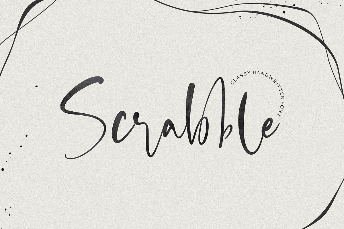 Scrabble Handwritten Font, a Script Font by Letteralle Studios (Photo 1 of 10)