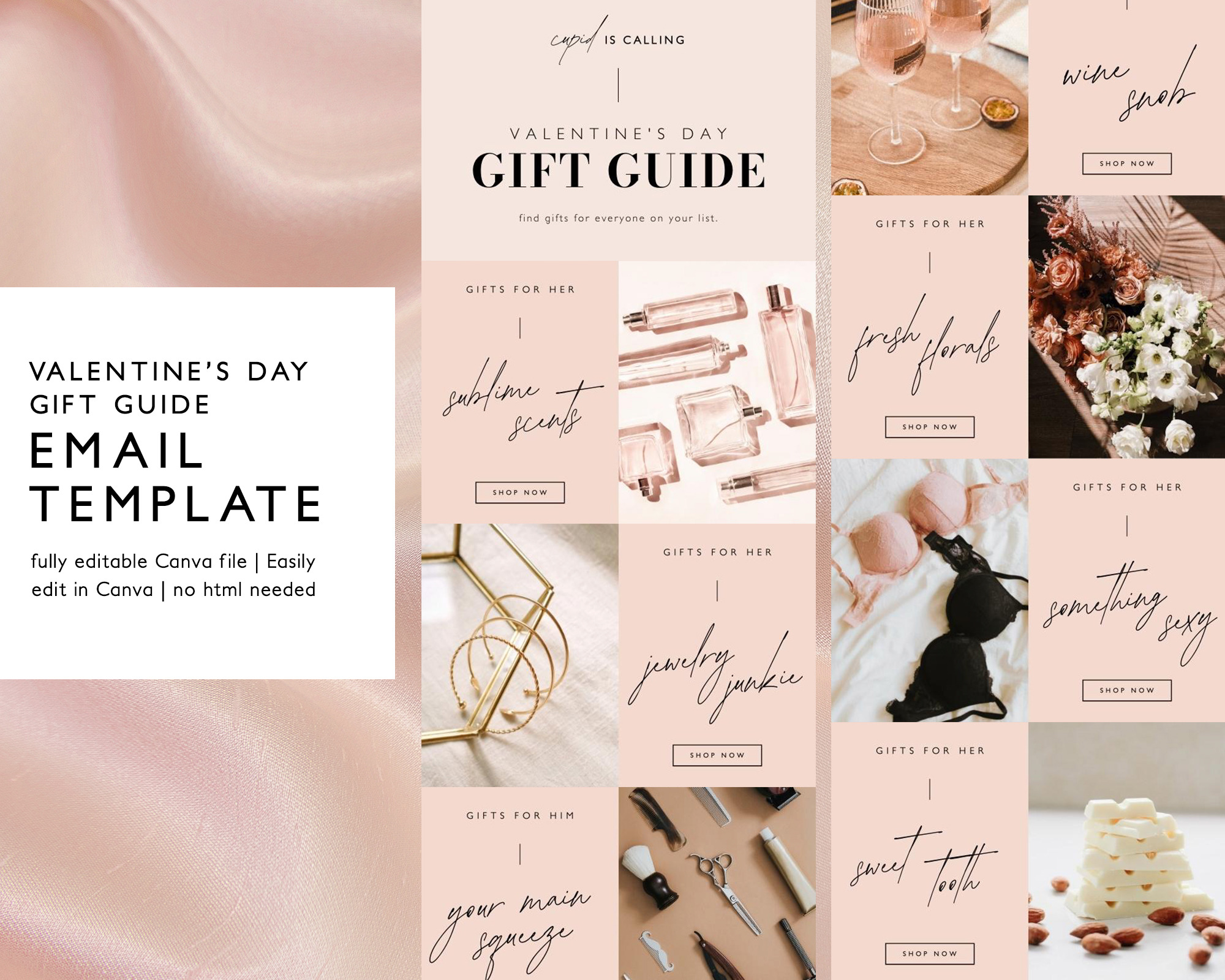 Valentine's Day Gift Guide Email, an Email Template by KikiBunnyCreative