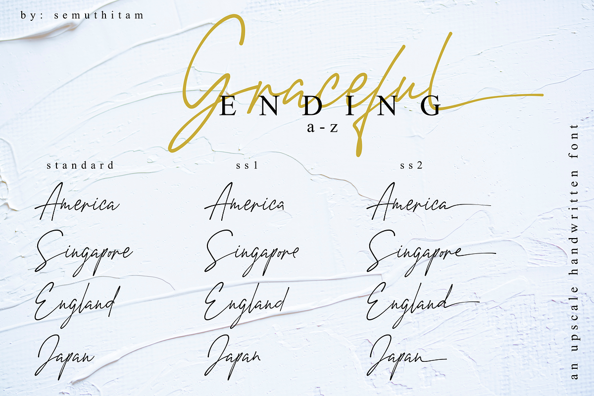 Amstirdam - Handwritten Fonts, a Script Font by SemutHitam Creative (Photo 6 of 11)