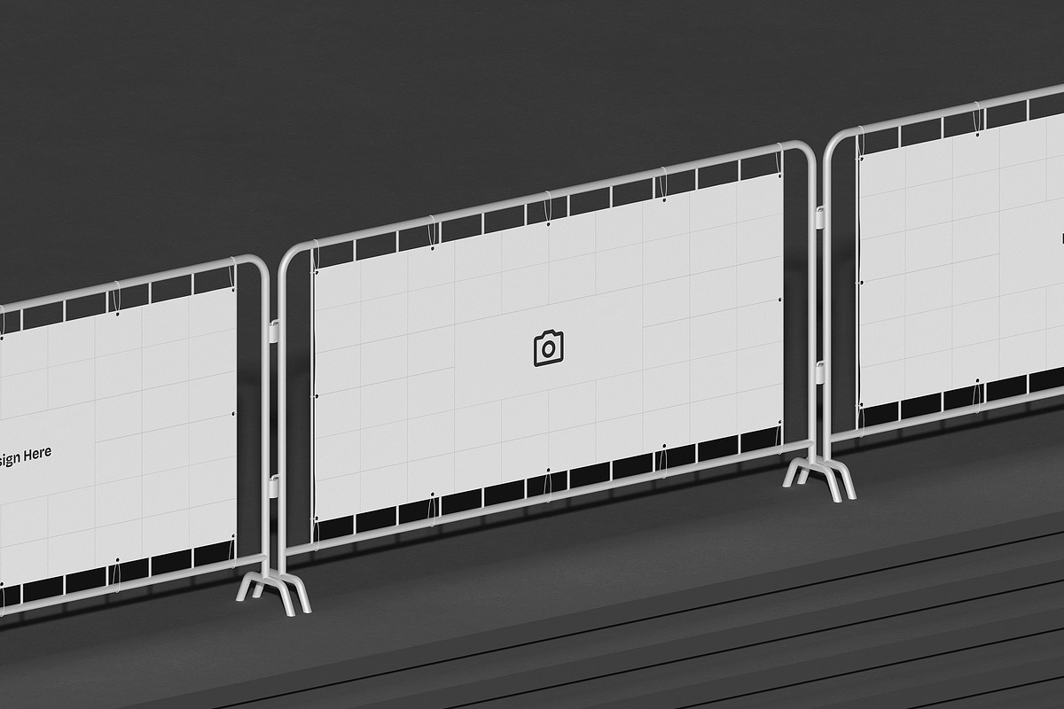 Stand Barrier Banner Mockup, an Advertising Mockup by Artbox Studio (Photo 4 of 6)