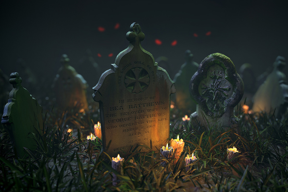 Scanned Tombstones & Haloween Scene, an Object 3D Model by Amnoon (Photo 1 of 3)