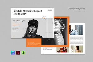 Lifestyle Magazine Template Landscap